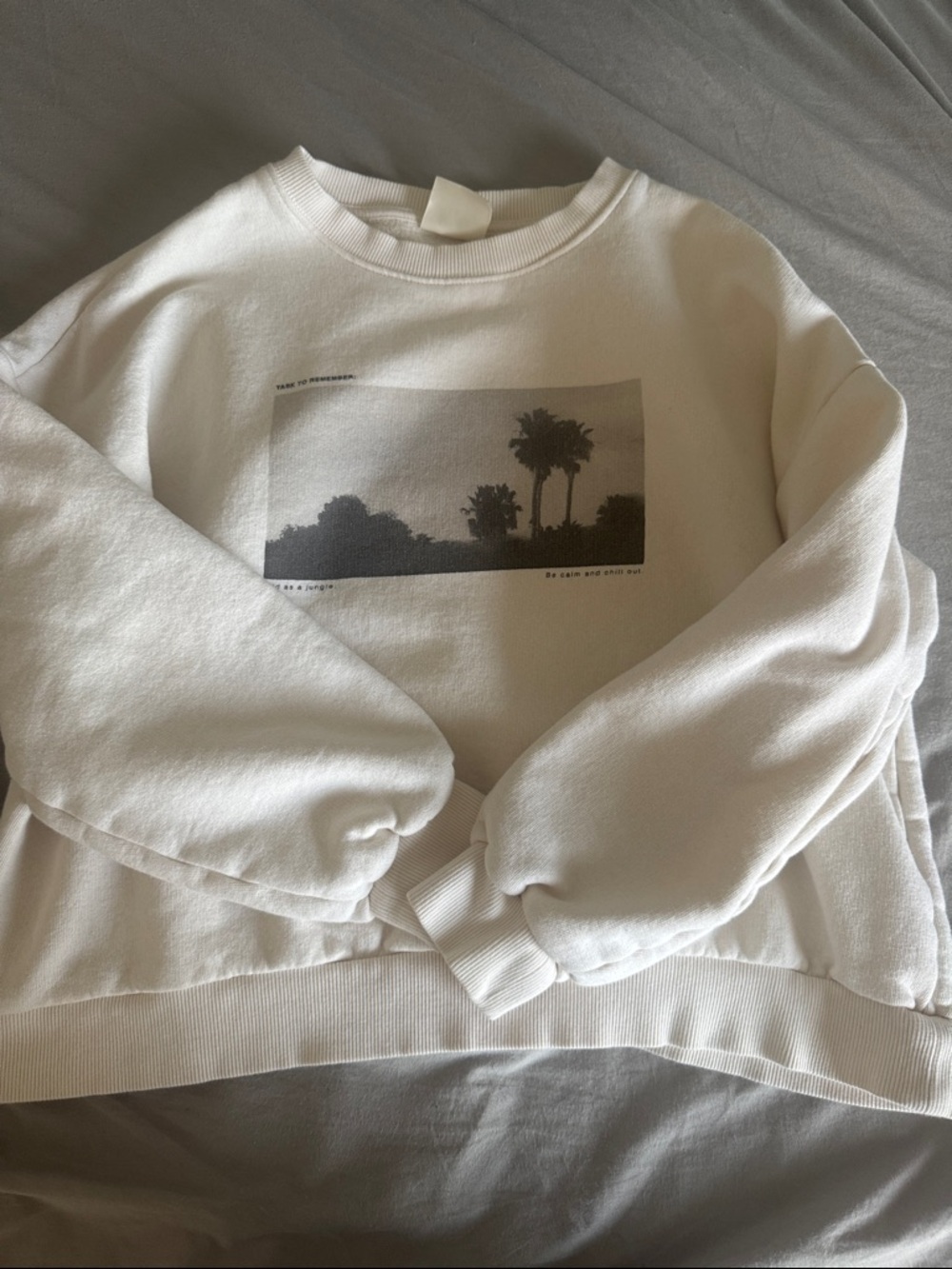 White Graphic Sweatshirt